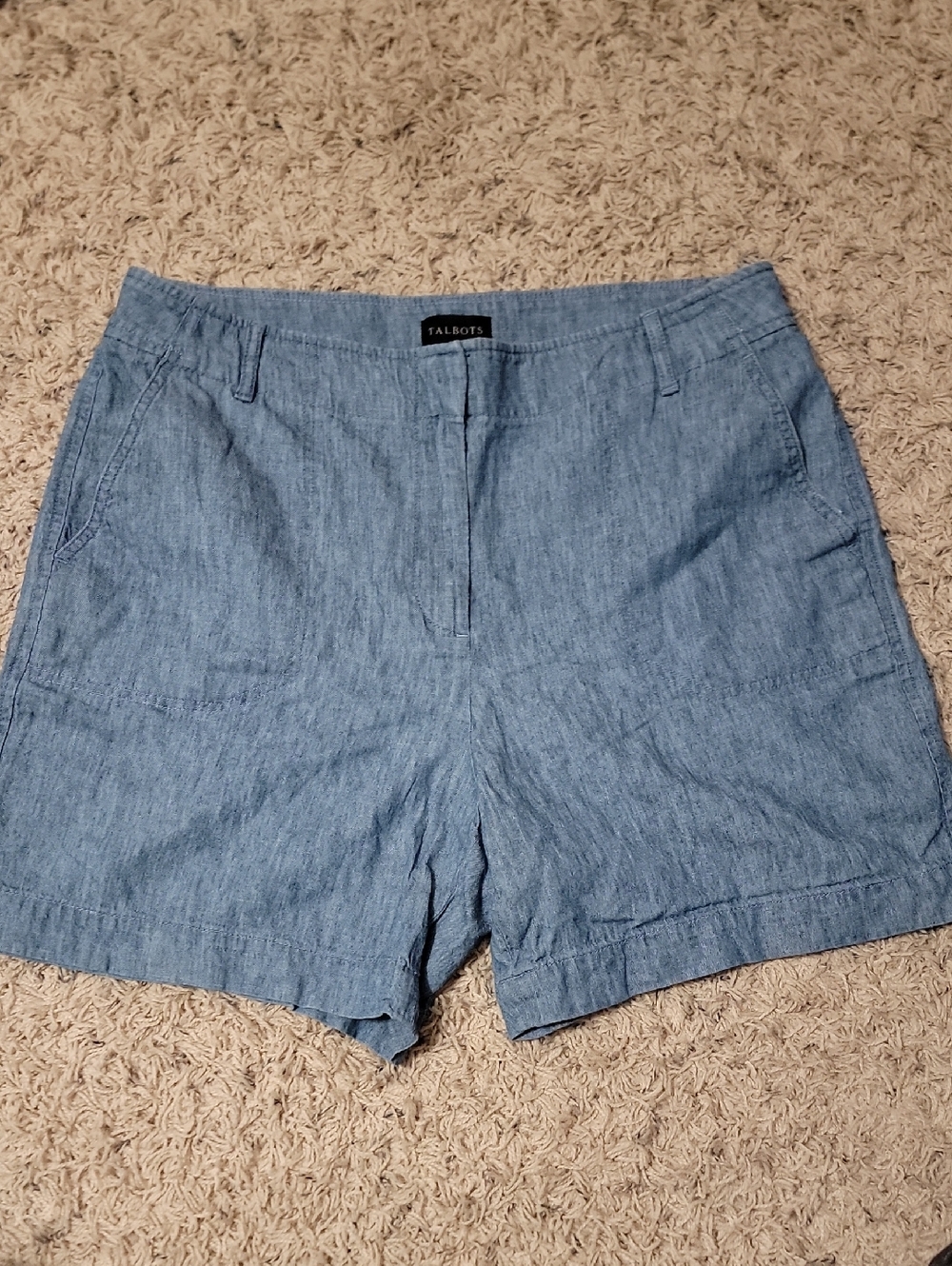 Talbots Light Blue Chambray Classic Women's Shorts